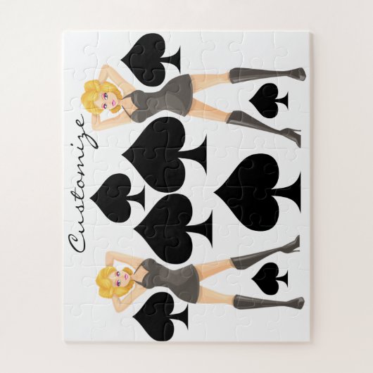 Black Spades Blonde Queen Thunder_Cove Legpuzzel (Verticaal)