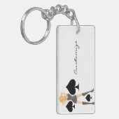 Black Spades Blonde Queen Thunder_Cove Sleutelhanger (Voorkant Links)