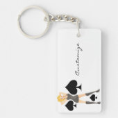 Black Spades Blonde Queen Thunder_Cove Sleutelhanger (Voorkant)
