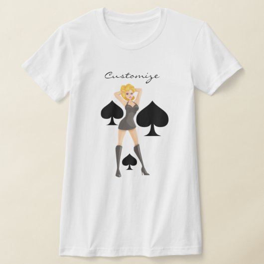 Black Spades Blonde Queen Thunder_Cove T-shirt (Laagn)