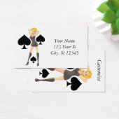 Black Spades Blonde Queen Thunder_Cove Visitekaartje (Bureau)