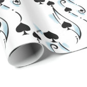 Black Spades Tattoo Style Thunder_Cove Cadeaupapier (Rol Hoek)