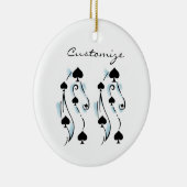 Black Spades Tattoo Style Thunder_Cove Keramisch Ornament (Rechts)