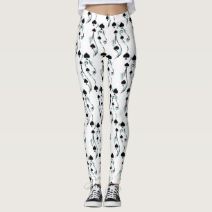 Black Spades Tattoo Style Thunder_Cove Leggings