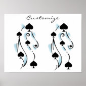 Black Spades Tattoo Style Thunder_Cove Poster (Voorkant)