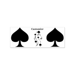 Black Spades Tattoo Style Thunder_Cove Rubberstempel