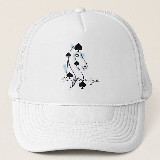Black Spades Tattoo Style Thunder_Cove Trucker Pet (Voorkant)