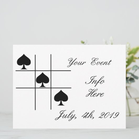 Black Spades Tic Tac Toe Thunder_Cove (Staand voorkant)