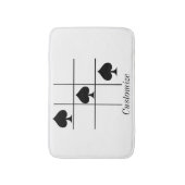 Black Spades Tic Tac Toe Thunder_Cove Badmat (Voorkant Verticaal)