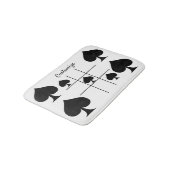 Black Spades Tic Tac Toe Thunder_Cove Badmat (Gekanteld)