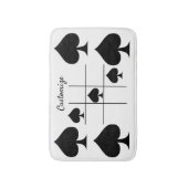 Black Spades Tic Tac Toe Thunder_Cove Badmat (Voorkant Verticaal)