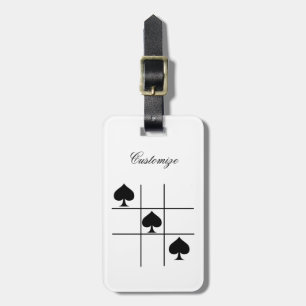Black Spades Tic Tac Toe Thunder_Cove Bagagelabel