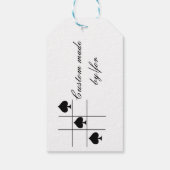 Black Spades Tic Tac Toe Thunder_Cove Cadeaulabel (Achterkant)