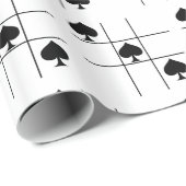 Black Spades Tic Tac Toe Thunder_Cove Cadeaupapier (Rol Hoek)