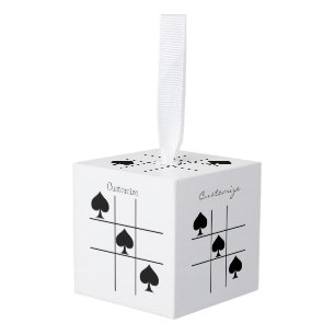 Black Spades Tic Tac Toe Thunder_Cove Decoratie