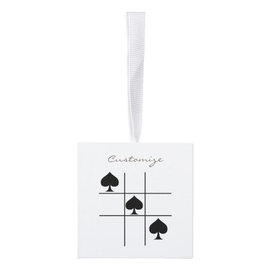 Black Spades Tic Tac Toe Thunder_Cove Decoratie (Rechts)