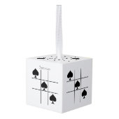 Black Spades Tic Tac Toe Thunder_Cove Decoratie (Achter hoekig)