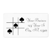 Black Spades Tic Tac Toe Thunder_Cove Etiket (Voorkant)