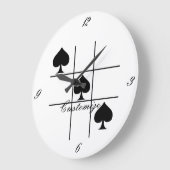 Black Spades Tic Tac Toe Thunder_Cove Grote Klok (Hoek)