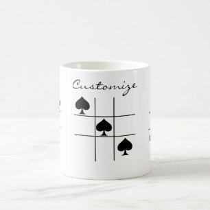 Black Spades Tic Tac Toe Thunder_Cove Koffiemok