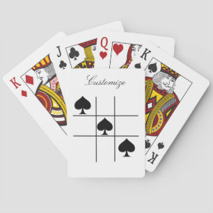Black Spades Tic Tac Toe Thunder_Cove Pokerkaarten