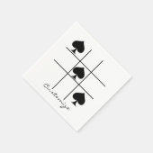 Black Spades Tic Tac Toe Thunder_Cove Servet (Hoek)