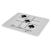 Black Spades Tic Tac Toe Thunder_Cove Snijplank (Hoek)