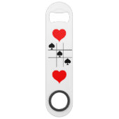 Black Spades Tic Tac Toe Thunder_Cove Speed Flessenopener (Achterkant)