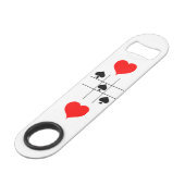 Black Spades Tic Tac Toe Thunder_Cove Speed Flessenopener (Achterkant Gekanteld)