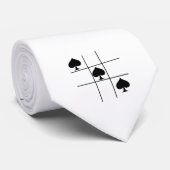 Black Spades Tic Tac Toe Thunder_Cove Stropdas (Opgerold)