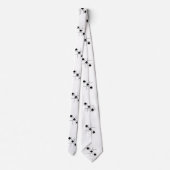 Black Spades Tic Tac Toe Thunder_Cove Stropdas (Achterkant)