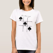 Black Spades Tic Tac Toe Thunder_Cove T-shirt (Voorkant)
