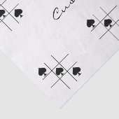 Black Spades Tic Tac Toe Thunder_Cove Tissuepapier (Detail)