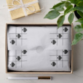 Black Spades Tic Tac Toe Thunder_Cove Tissuepapier (Geschenk)