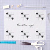 Black Spades Tic Tac Toe Thunder_Cove Tissuepapier (Craft)