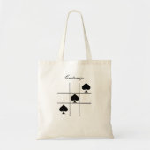 Black Spades Tic Tac Toe Thunder_Cove Tote Bag (Voorkant)