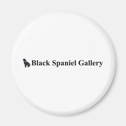 Black Spaniel Gallery Magneet (Voorkant)