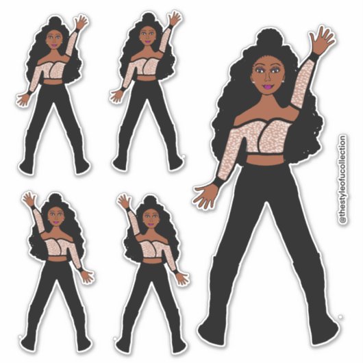 Black Spark Dancer Stickers #1 (Voorkant)