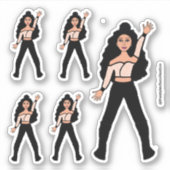Black Spark Dancer Stickers #2 (Voorkant)