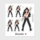 Black Spark Dancer Stickers #2 (Vel)