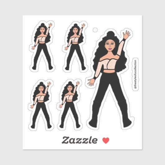 Black Spark Dancer Stickers #2 (Vel)