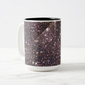Black Sparkle 2 Toned Mok (Voorkant links)