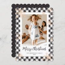 Black Sparkly Snowflakes Foto Vrolijk Kerstfeest