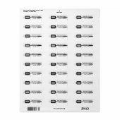 Black Spatula Kitchen Etiket (Full Sheet)