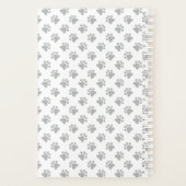 Black Speelgoed Poodle Cute Cartoon Dog & Text Planner (Achterkant)