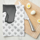 Black Speelgoed Poodle Cute Cartoon Dog Theedoek (Quarter Fold)