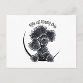 Black Speelgoed Poodle IAAM Briefkaart (Voorkant)