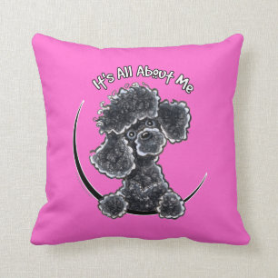 Black Speelgoed Poodle IAAM Kussen