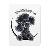 Black Speelgoed Poodle IAAM Magneet (Verticaal)