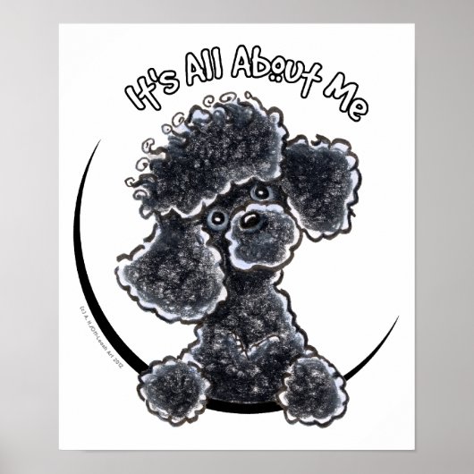 Black Speelgoed Poodle IAAM Poster (Voorkant)